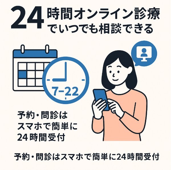 クリニックフォアの24時間オンライン診療