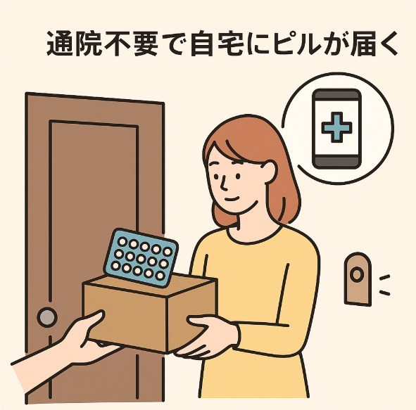 スマルナのメリット 自宅にピルが届く